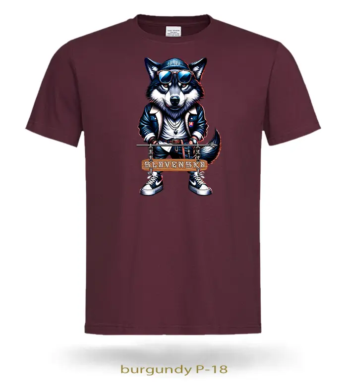 Tričko pánske VLK ČAU KÁMO SLOVENKO